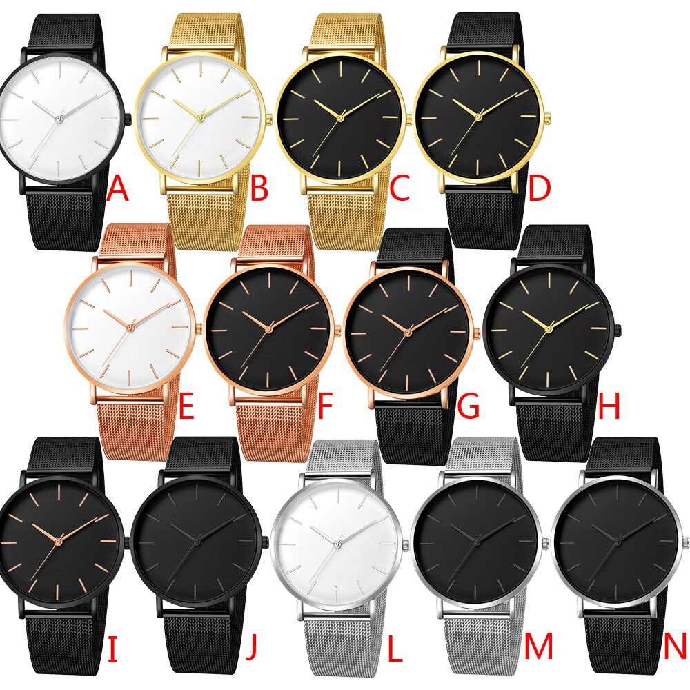 2020 Minimalist Men's Fashion Ultra Thin Watches Simple Men Business Stainless Steel Mesh Belt Quartz Watch Relogio Masculino #8