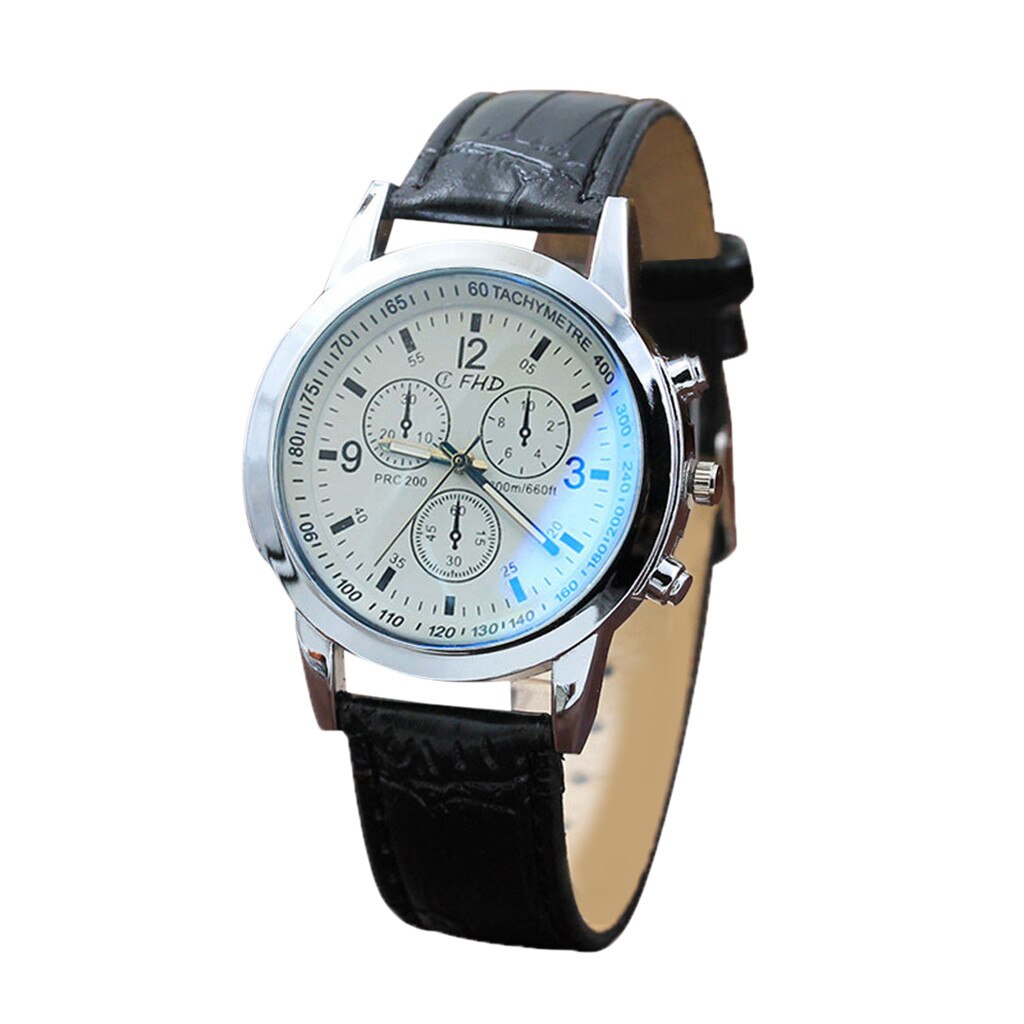2020 Relogio Masculino Watches Men Fashion Sport Stainless Steel Case Leather Strap Watch Quartz Business Wristwatch Reloj #8