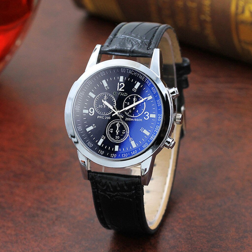 2020 Relogio Masculino Watches Men Fashion Sport Stainless Steel Case Leather Strap Watch Quartz Business Wristwatch Reloj #8