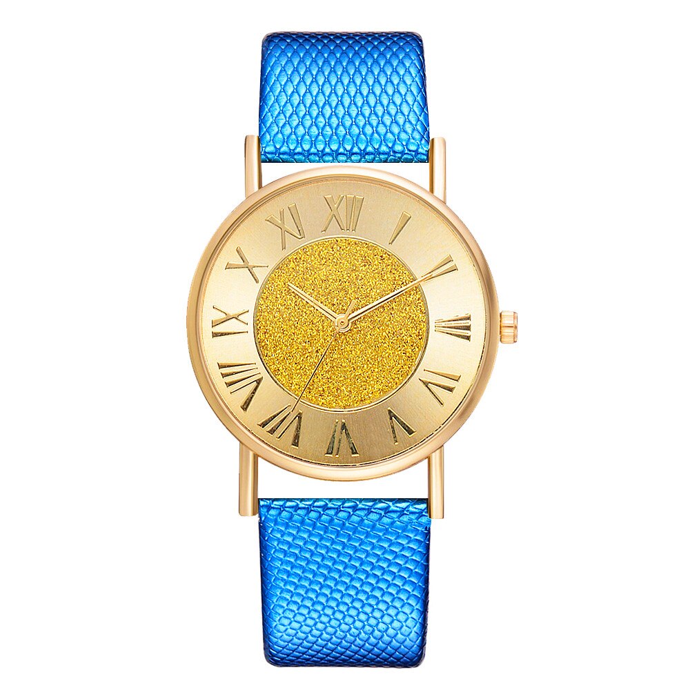 Casual Women Dress Watch Stainless Steel Clock Luxury Brand Female Crystal Quartz Wrist Watch Big Gold Dial ladies watch