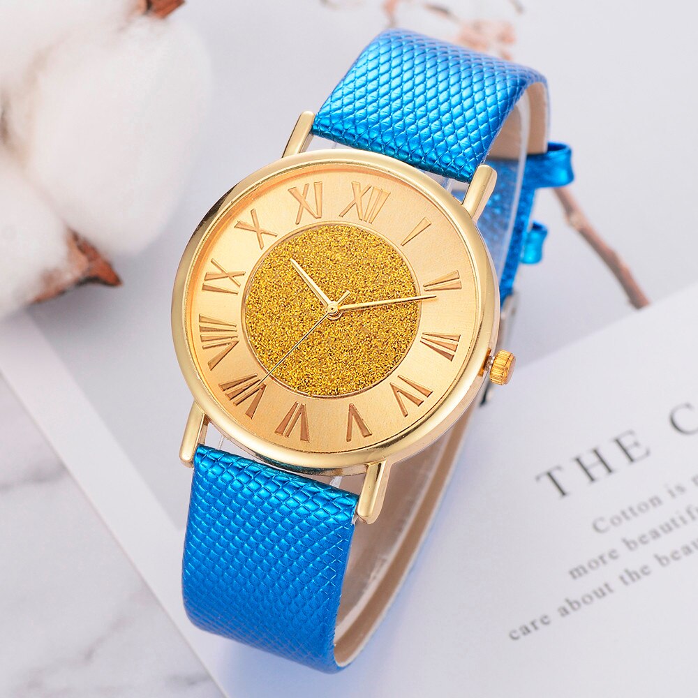 Casual Women Dress Watch Stainless Steel Clock Luxury Brand Female Crystal Quartz Wrist Watch Big Gold Dial ladies watch