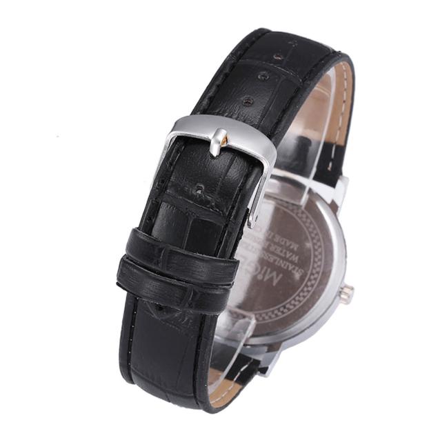 Drop shipping fashion casual watches Men Crocodile Faux Leather Band Wristwatch Mens Quartz Analog Watch Wrist Watches Clock