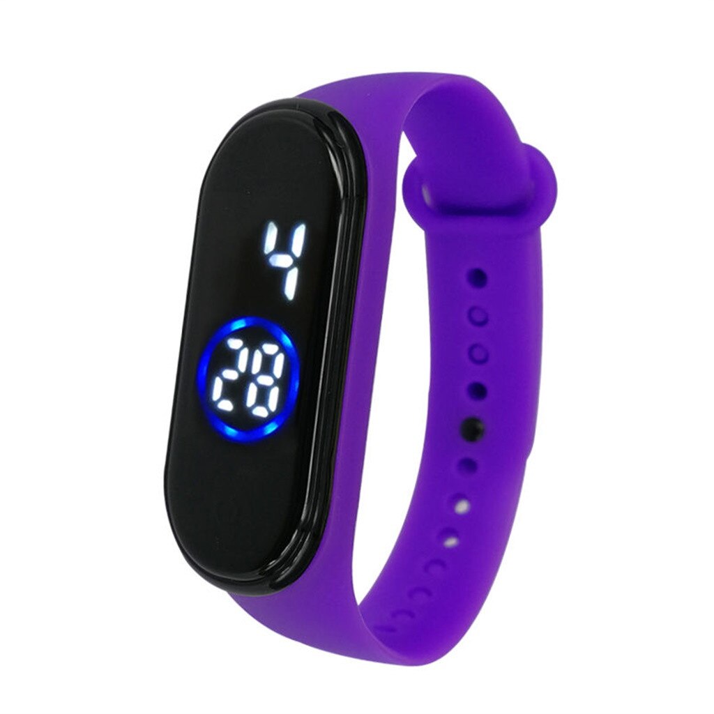 Fashion 50M Waterproof Digital LED Sports Watch Unisex Silicone Band sports Watch Men And Women Bracelet Children Wrist #2