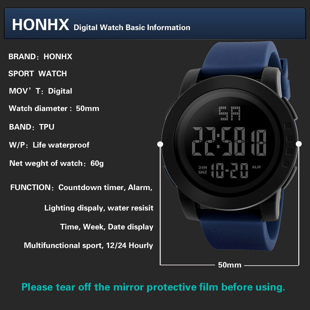 Fashion Outdoor Sport Watch Men Multifunction Watches Luxury Men Analog Digital Military Sport LED Waterproof Wrist Watch #2