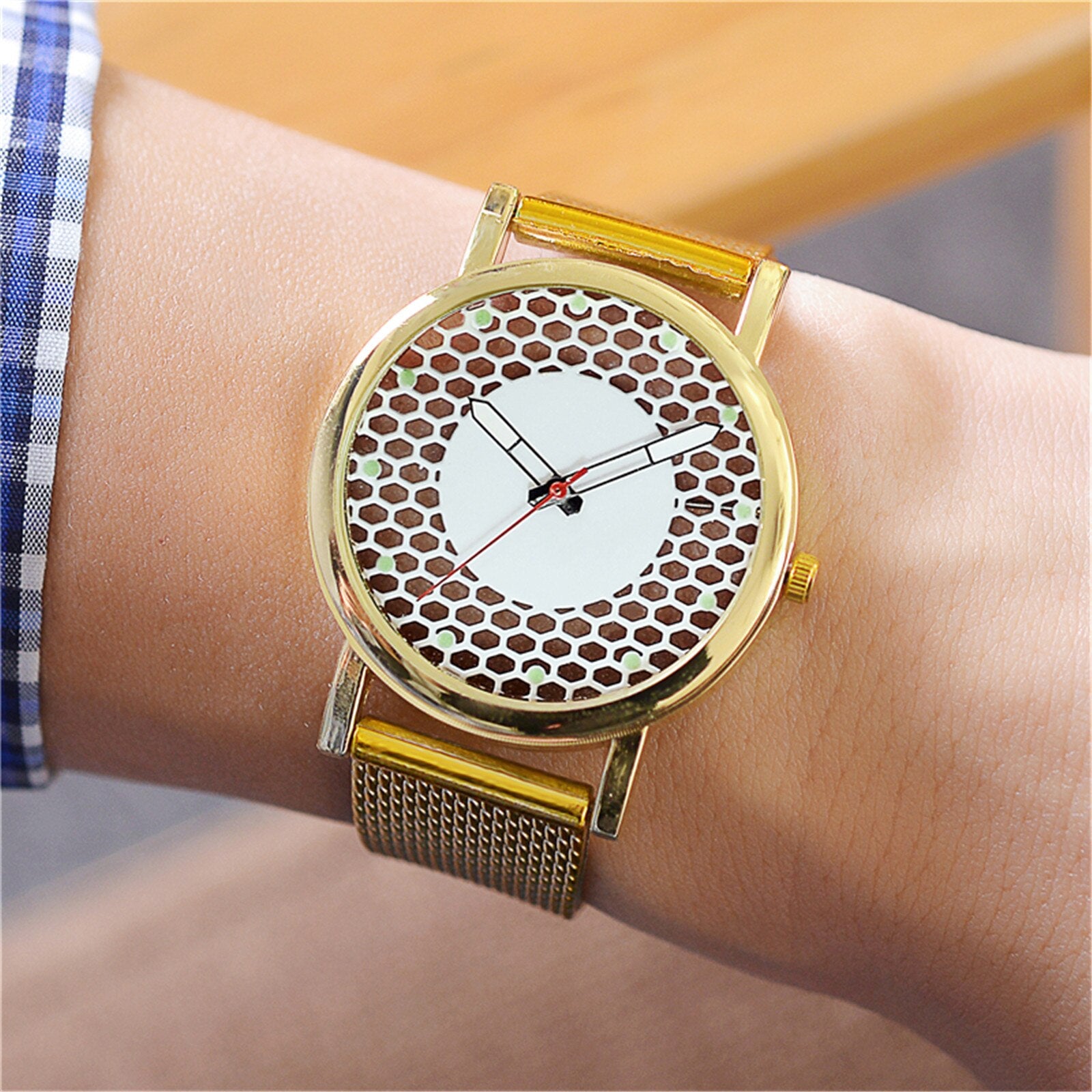 Hollow perspective luminous watch men's strap men's watch  Top Brand Luxury Quartz Casual Slim Mesh Watch Relogio Masculino#2