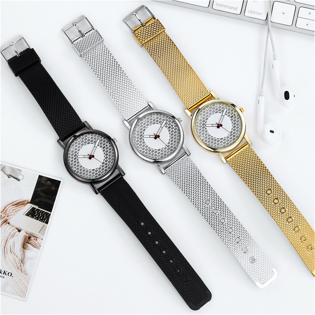 Hollow perspective luminous watch men's strap men's watch  Top Brand Luxury Quartz Casual Slim Mesh Watch Relogio Masculino#2