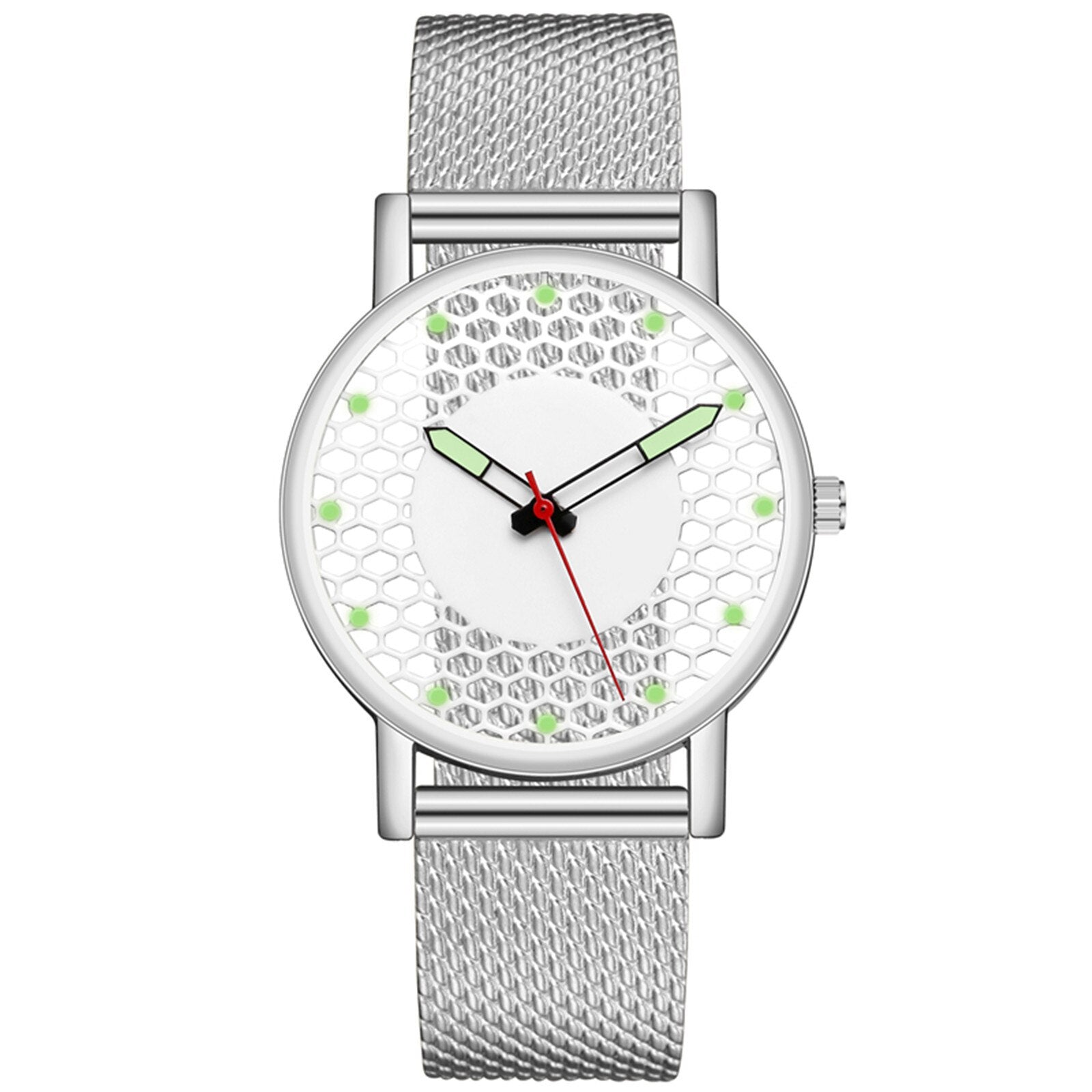 Hollow perspective luminous watch men's strap men's watch  Top Brand Luxury Quartz Casual Slim Mesh Watch Relogio Masculino#2