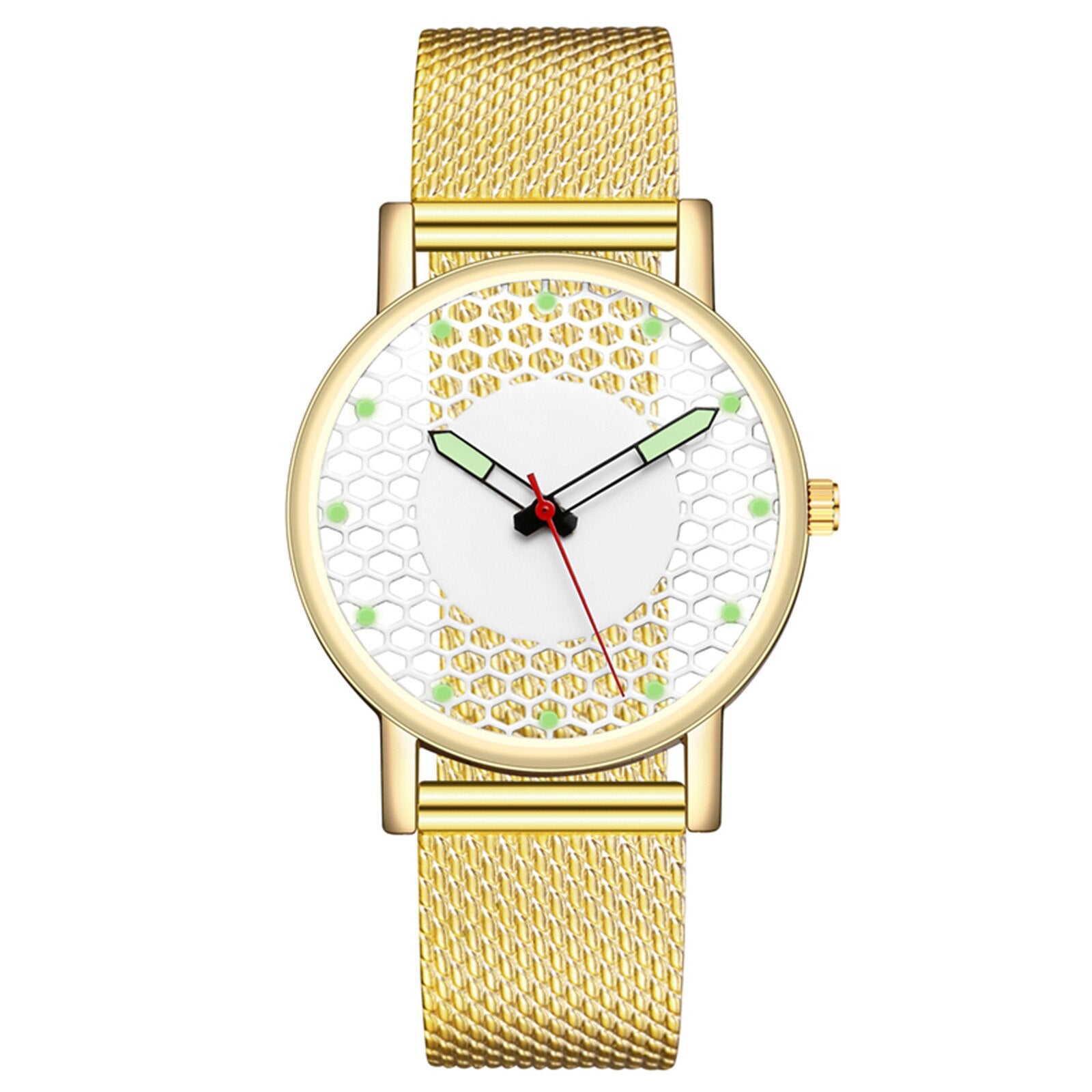 Hollow perspective luminous watch men's strap men's watch  Top Brand Luxury Quartz Casual Slim Mesh Watch Relogio Masculino#2