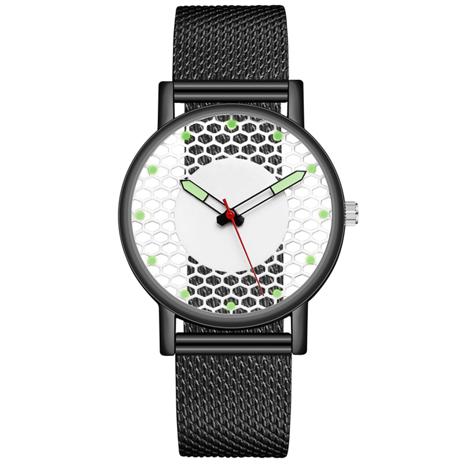 Hollow perspective luminous watch men's strap men's watch  Top Brand Luxury Quartz Casual Slim Mesh Watch Relogio Masculino#2