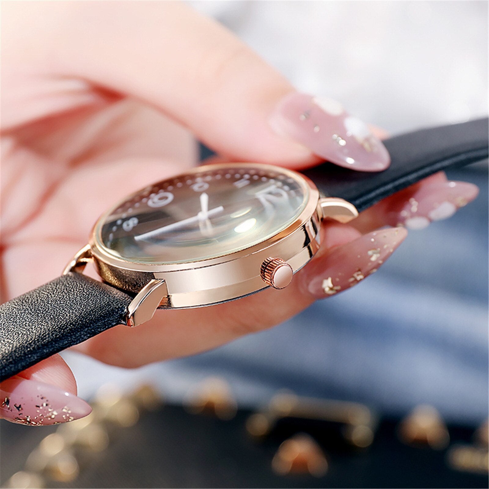 Luxury Brand Leather Quartz Women's Watch Ladies Fashion Watch Women Wristwatch Clock relogio feminino hours reloj mujer saati#8