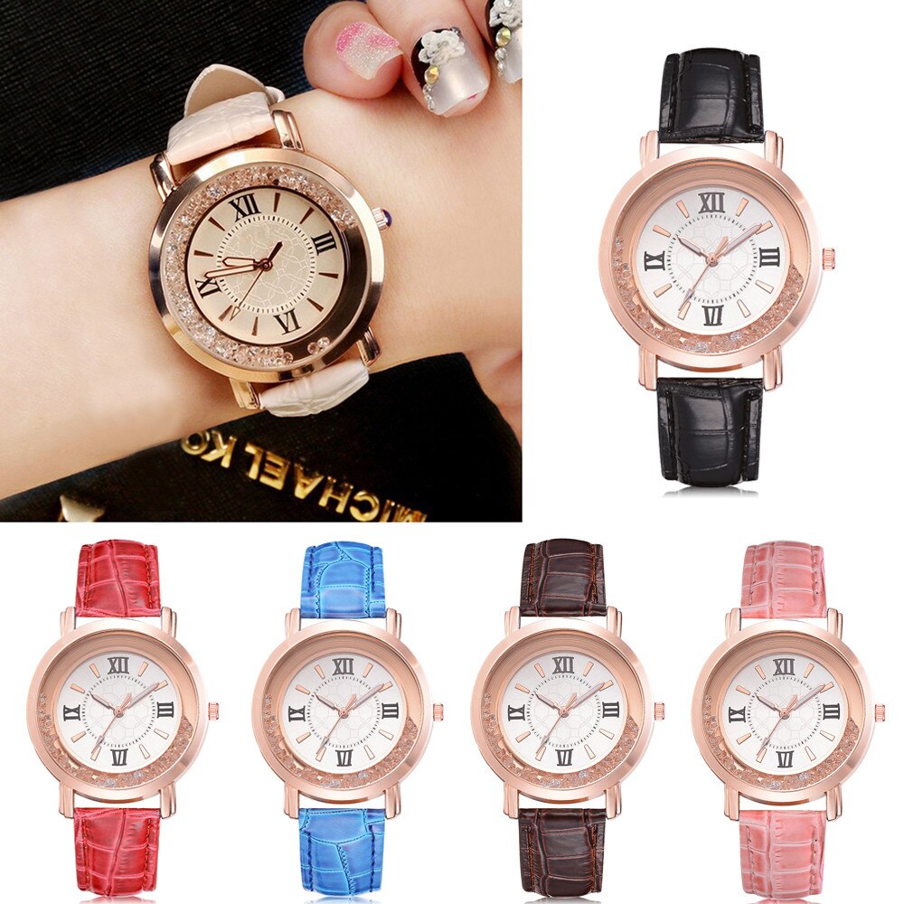 Luxury Brand Leather Quartz Women's Watch Ladies Fashion Watch Women Wristwatch Clock relogio feminino hours reloj mujer #4