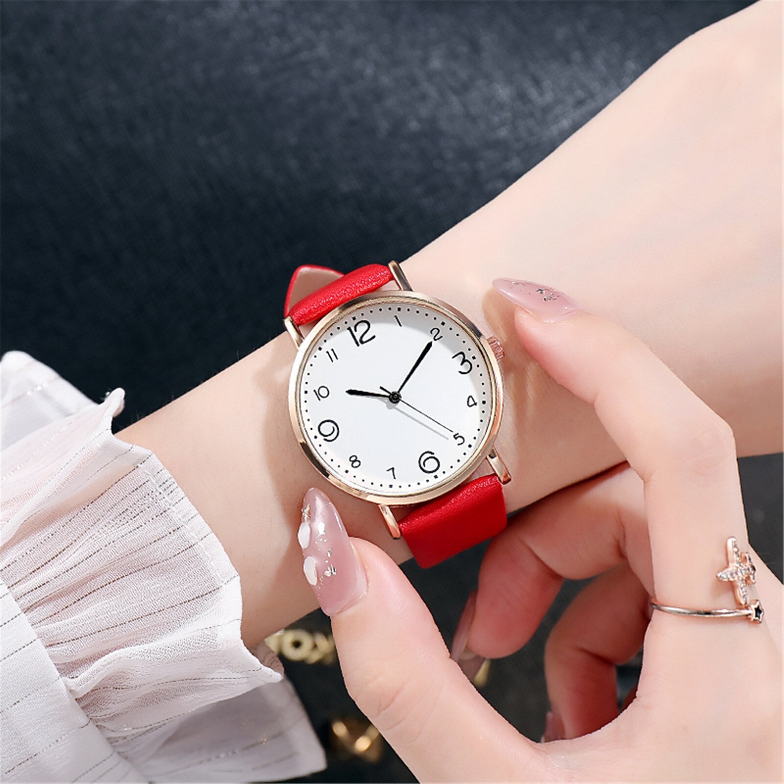 Luxury Brand Leather Quartz Women's Watch Ladies Fashion Watch Women Wristwatch Clock relogio feminino hours reloj mujer saati#8