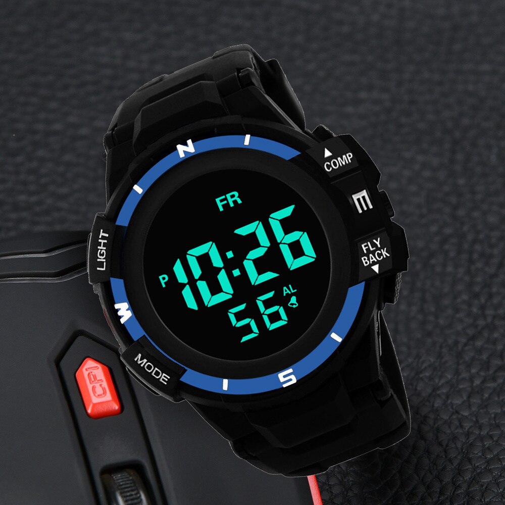 Luxury Men Analog Digital Military Sport LED Waterproof Wrist Watch Silicone Electronic Watch Couple Watches Clock мужские #2