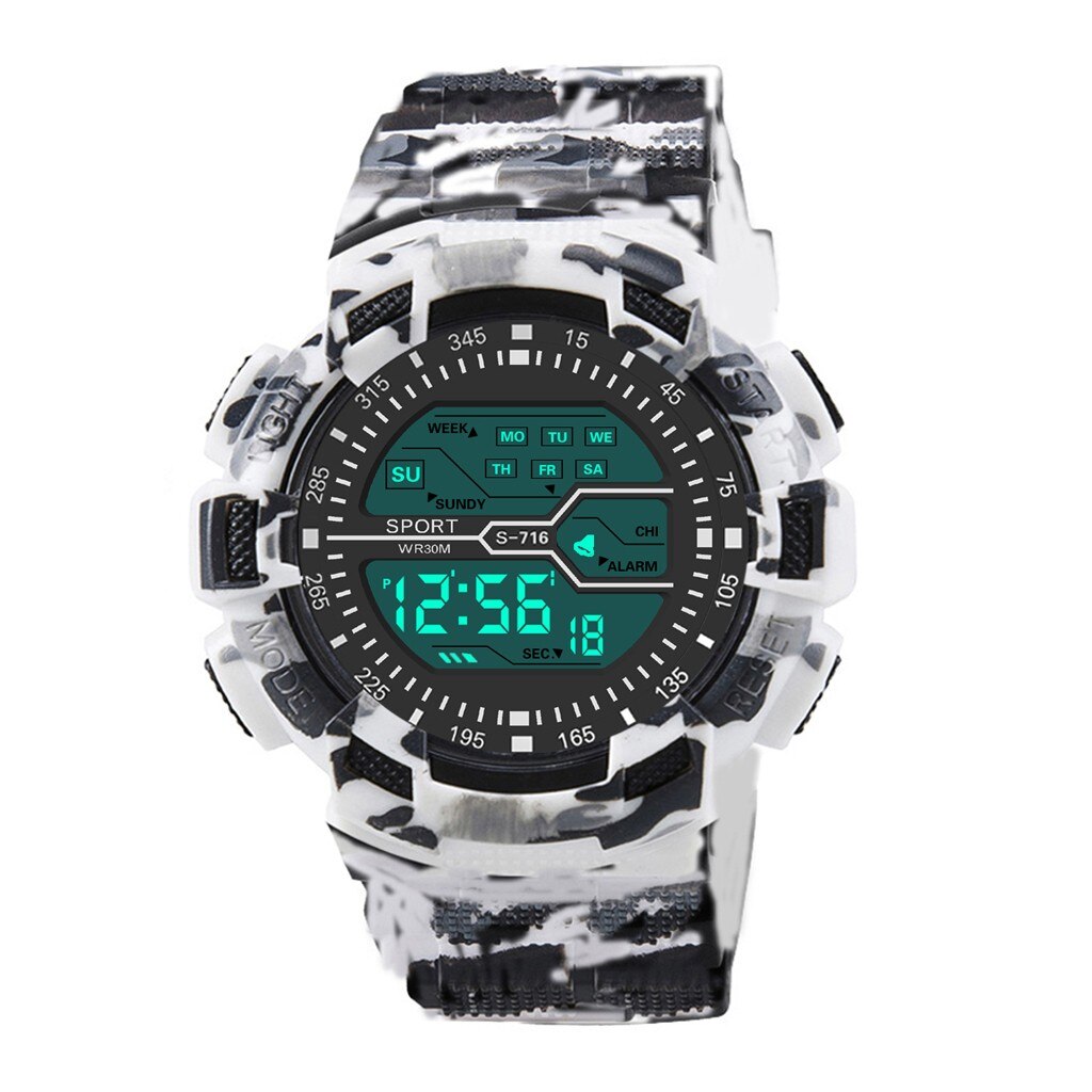 Men's Sports Digital Watch Military Waterproof Mens Watches LED Luminous WristWatch Male Casual  Clock reloj hombre 2020  #2
