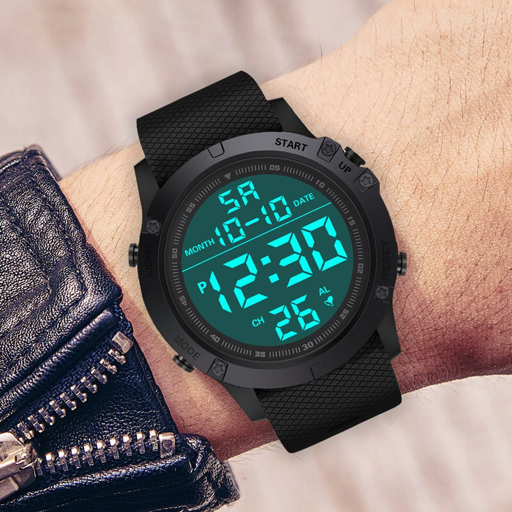Men's sport Digital watch Hours Running Swimming Military watches Altimeter Barometer Compass waterproof relogio masculino #2