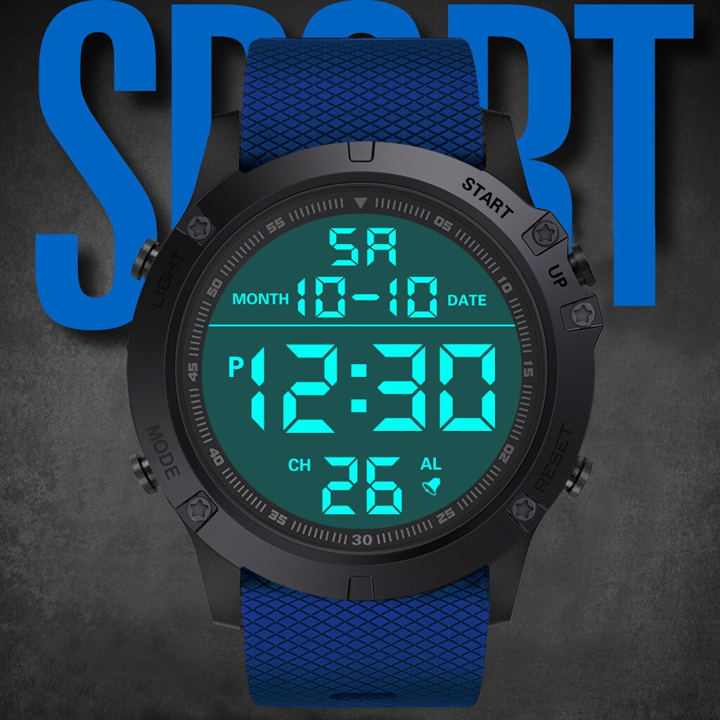 Men's sport Digital watch Hours Running Swimming Military watches Altimeter Barometer Compass waterproof relogio masculino #2