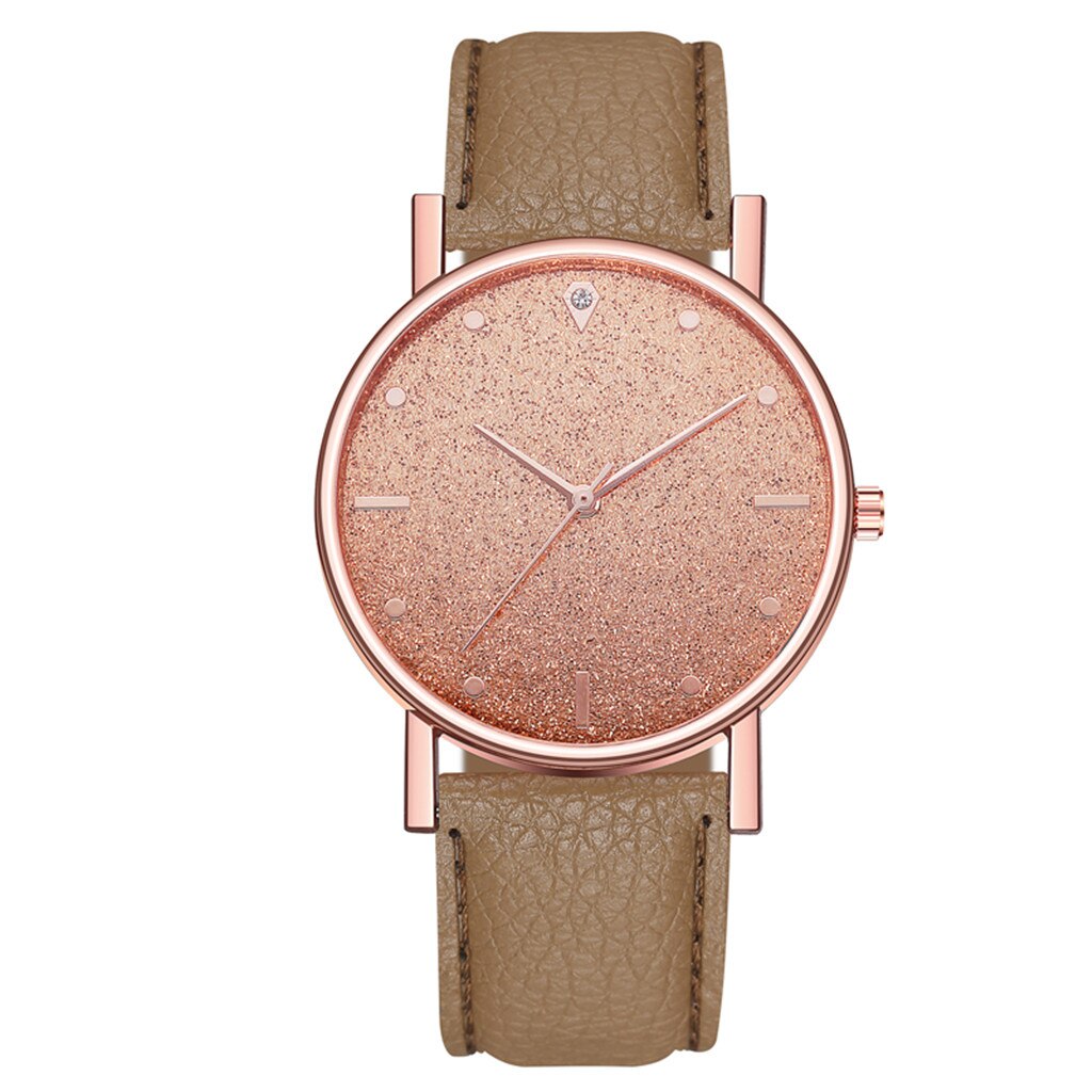 NEW Watch Women Fashion Casual Leather Belt Watches Simple Ladies' Small Dial Quartz Clock Dress Wristwatches Reloj mujer#8