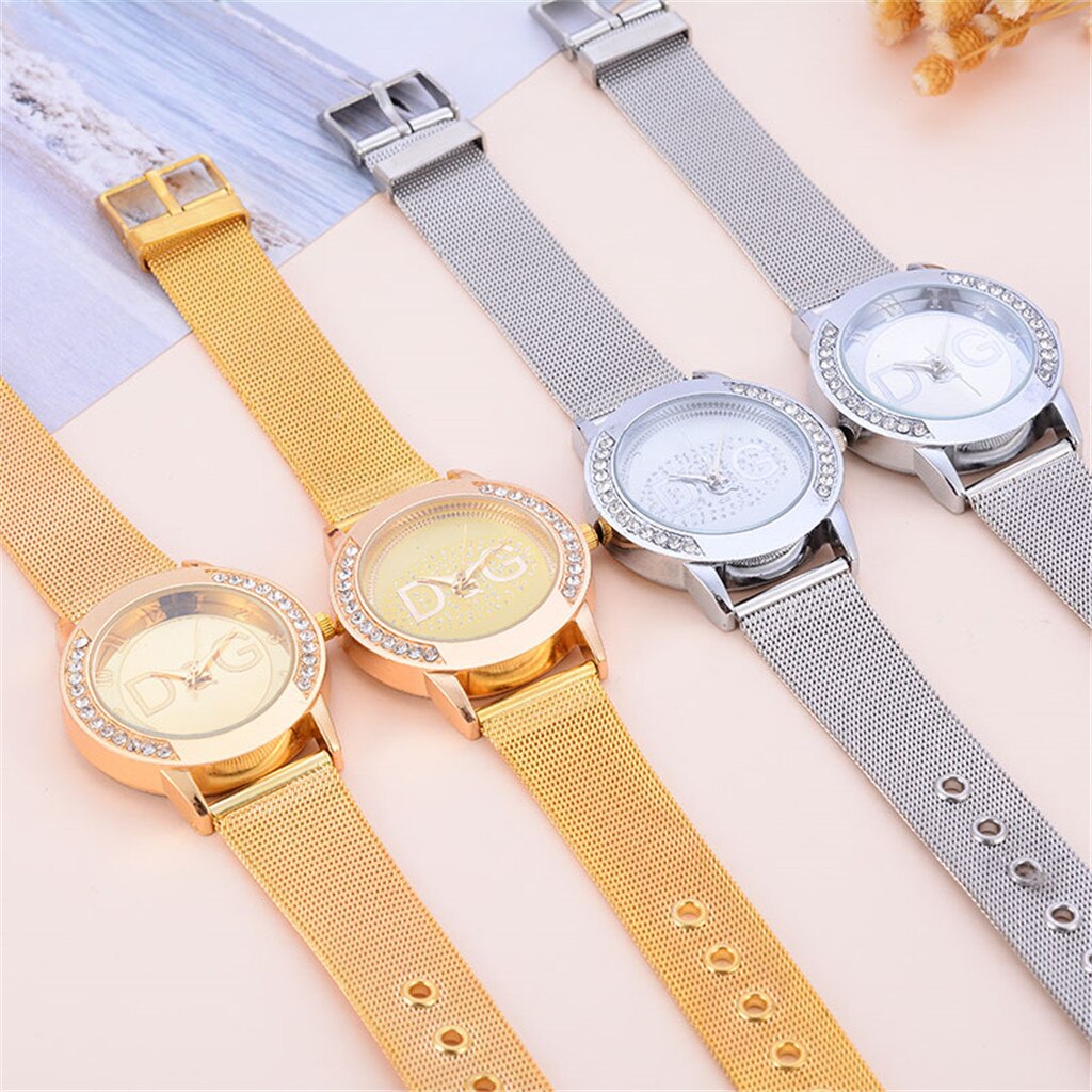 New Fashion European popular style Women Watch Luxury Brand Quartz Watches Reloj Mujer Casual Stainless Steel Wristwatches #4