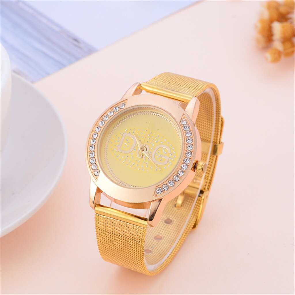 New Fashion European popular style Women Watch Luxury Brand Quartz Watches Reloj Mujer Casual Stainless Steel Wristwatches #4