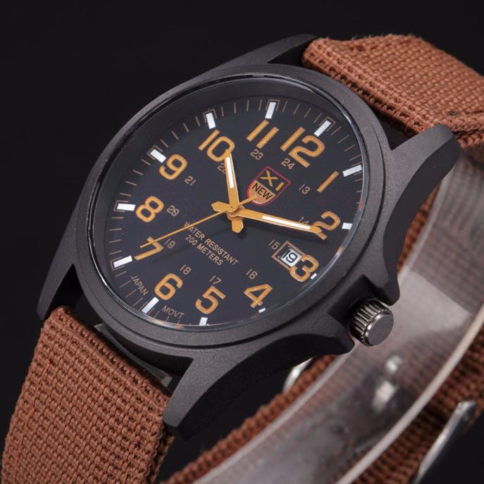 Outdoor Mens Date Stainless Steel Military Sports Analog Quartz Wrist Watch Quartz Watches Fashion Male Clock Wristwatches #SMT