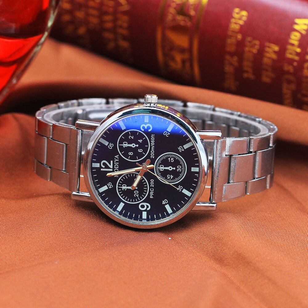 Quartz Wristwatch Luminous Men's Watches Classic Calendar Mens Business Steel Watch Relogio Masculino Popular Saati 2020 #8