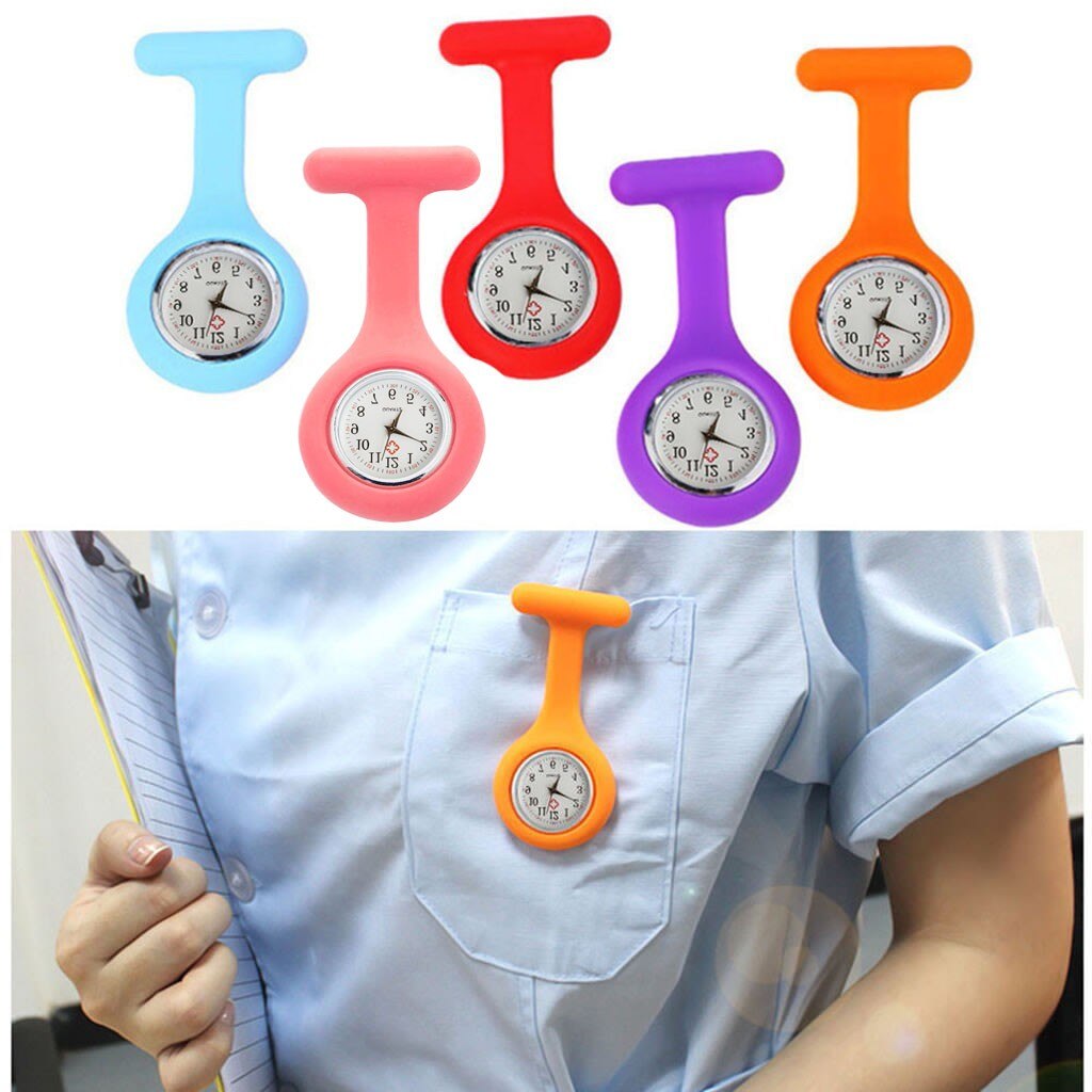 Silicone Nurse Watch Brooch Tunic Fob Watch With Free Battery Ladies Bracelet Luxury Watch Casual Relogio Femenino Gift #2