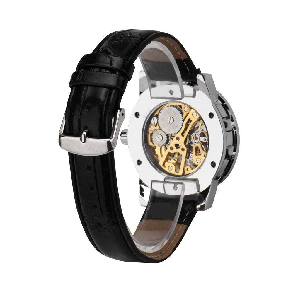 Spl Roman Number Sport Design Bezel Golden Watch Mens Watches Top Brand Luxury Montre Homme Clock Men Automatic Skeleton Watch