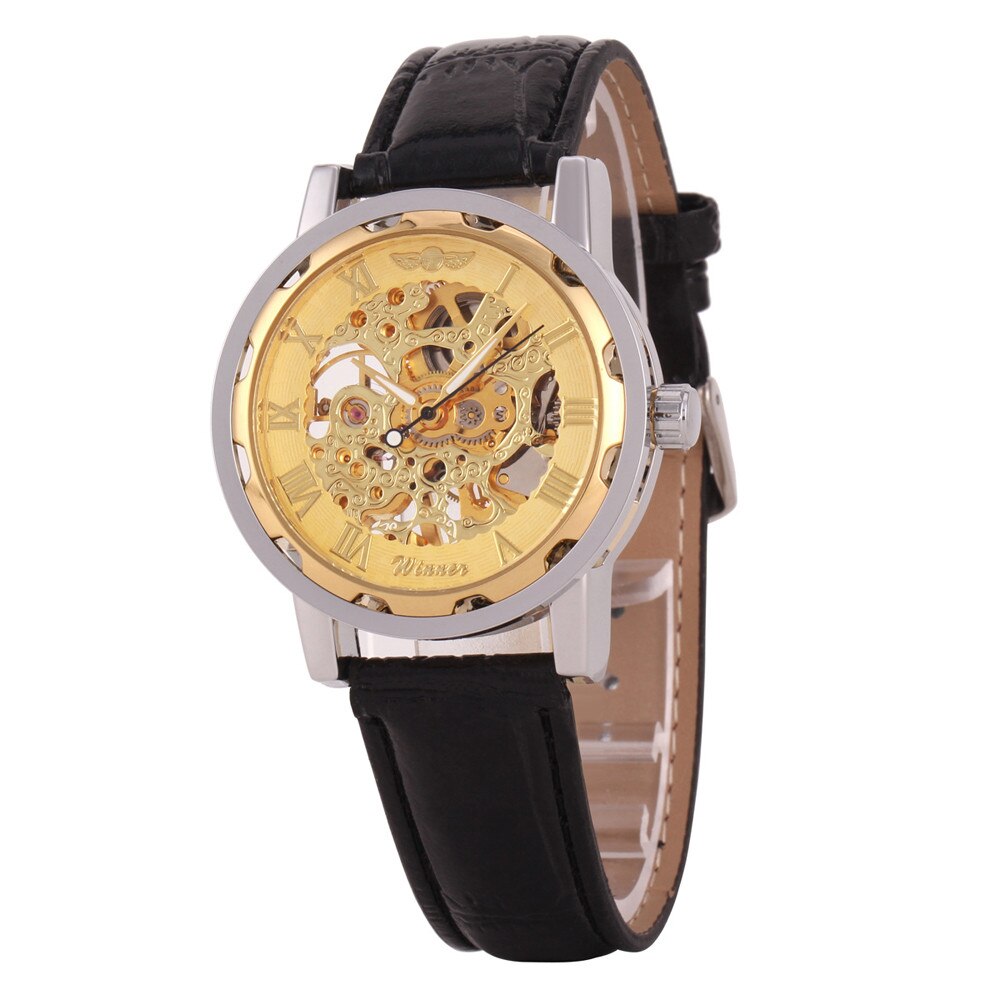 Spl Roman Number Sport Design Bezel Golden Watch Mens Watches Top Brand Luxury Montre Homme Clock Men Automatic Skeleton Watch