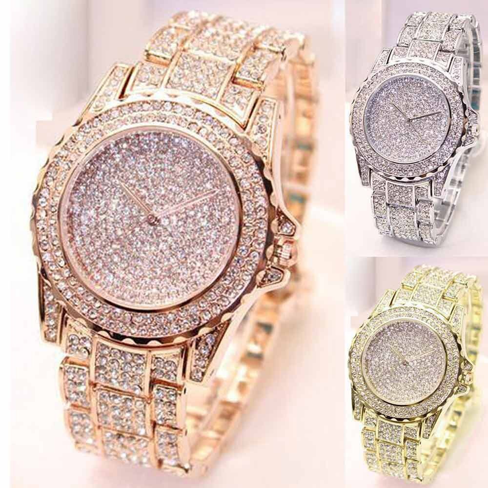 Women Fashion Luxury Diamonds Analog Quartz Vogue Watches Male Clock  Men Quartz Casual Wrist Watch Relogio Masculino #SMT