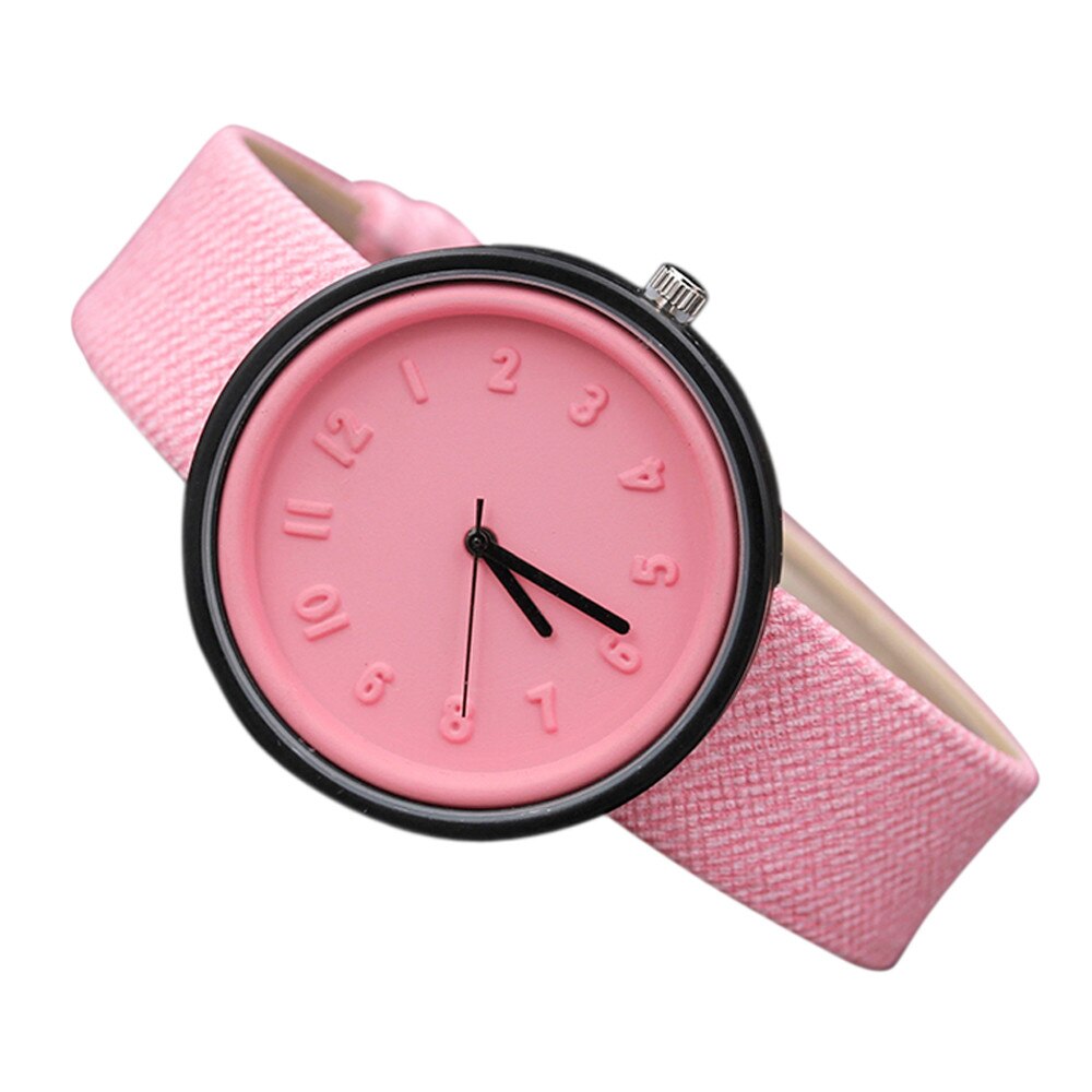 Women Watch Creative Wristwatch Lady Clock Rotate ellow Leather Band Wristwatches Clock Montres Femme Reloj Mujer relogio #2