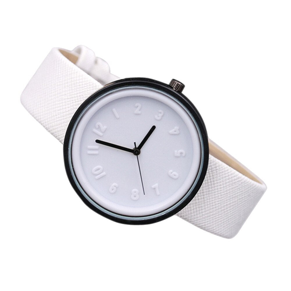 Women Watch Creative Wristwatch Lady Clock Rotate ellow Leather Band Wristwatches Clock Montres Femme Reloj Mujer relogio #2
