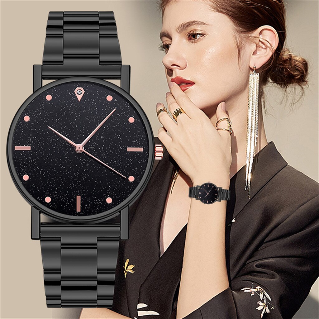 Women Watches Top Brand Luxury 2020 Fashion Diamond Ladies Wristwatches Stainless Steel Silver Mesh Strap Female Quartz Watch #8