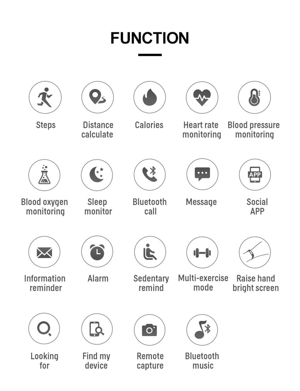 X6 Smart Watch Support Bluetooth Call Smartwatch Health Sport Smart Watch Men Full Touch Fitness Tracker Blood Pressure Smart #4