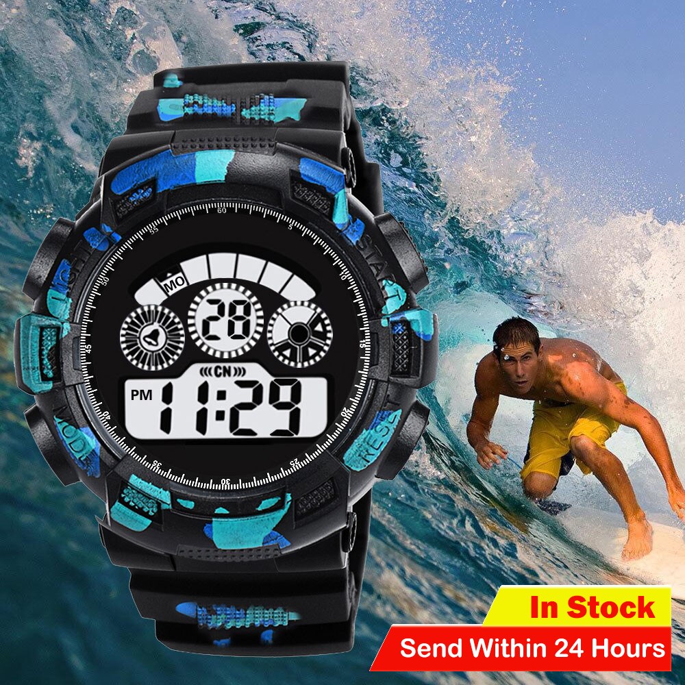 en Women LED Watch Fashion Mens Digital LED Analog Quartz Alarm Date Sports Wrist Watch Clock relogio digital montre homme #2