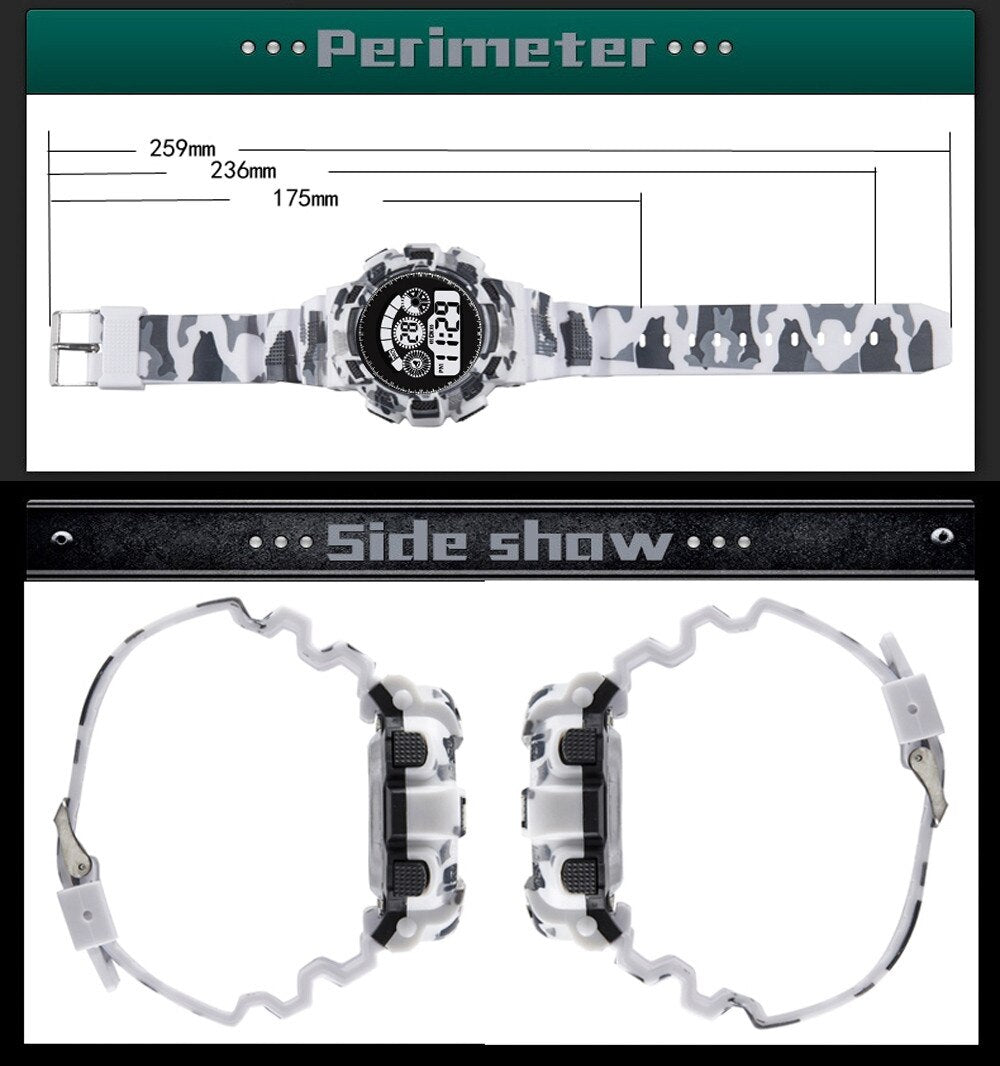 en Women LED Watch Fashion Mens Digital LED Analog Quartz Alarm Date Sports Wrist Watch Clock relogio digital montre homme #2