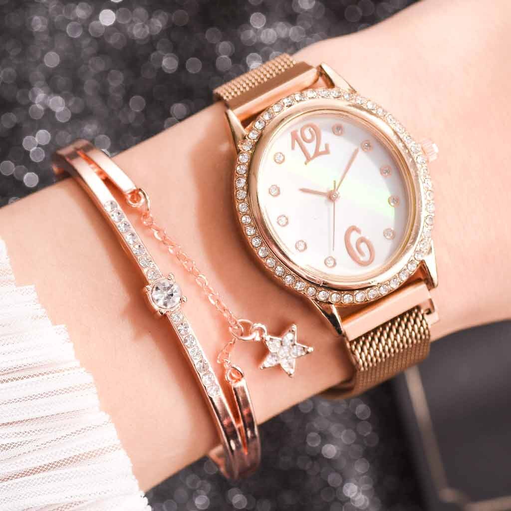 reloj mujer Fashion feminine relogio Small And Delicate European Beauty Simple Casual Bracelet Watch Suit watches for women